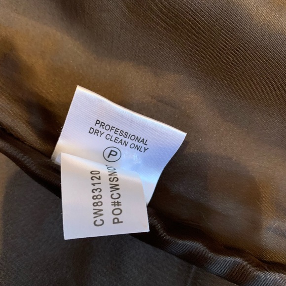Calvin Klein Berry Red Wool Double Breasted Peacoat size 6 - Picture 8 of 12